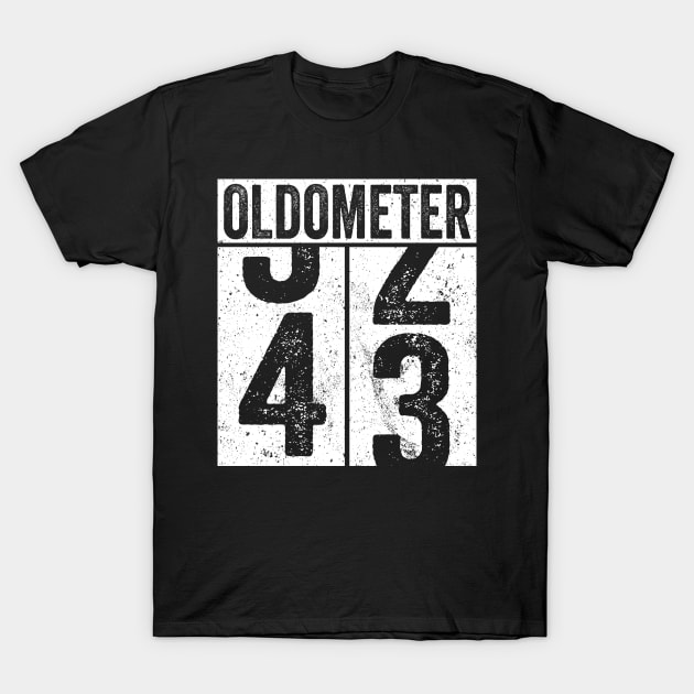 43 Years Old Oldometer T-Shirt by Saulene